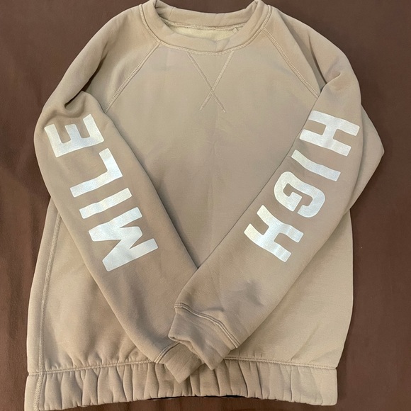 Lululemon Running Oversized Crew Sweater sz 4 Reflective Mile High - Picture 1 of 7